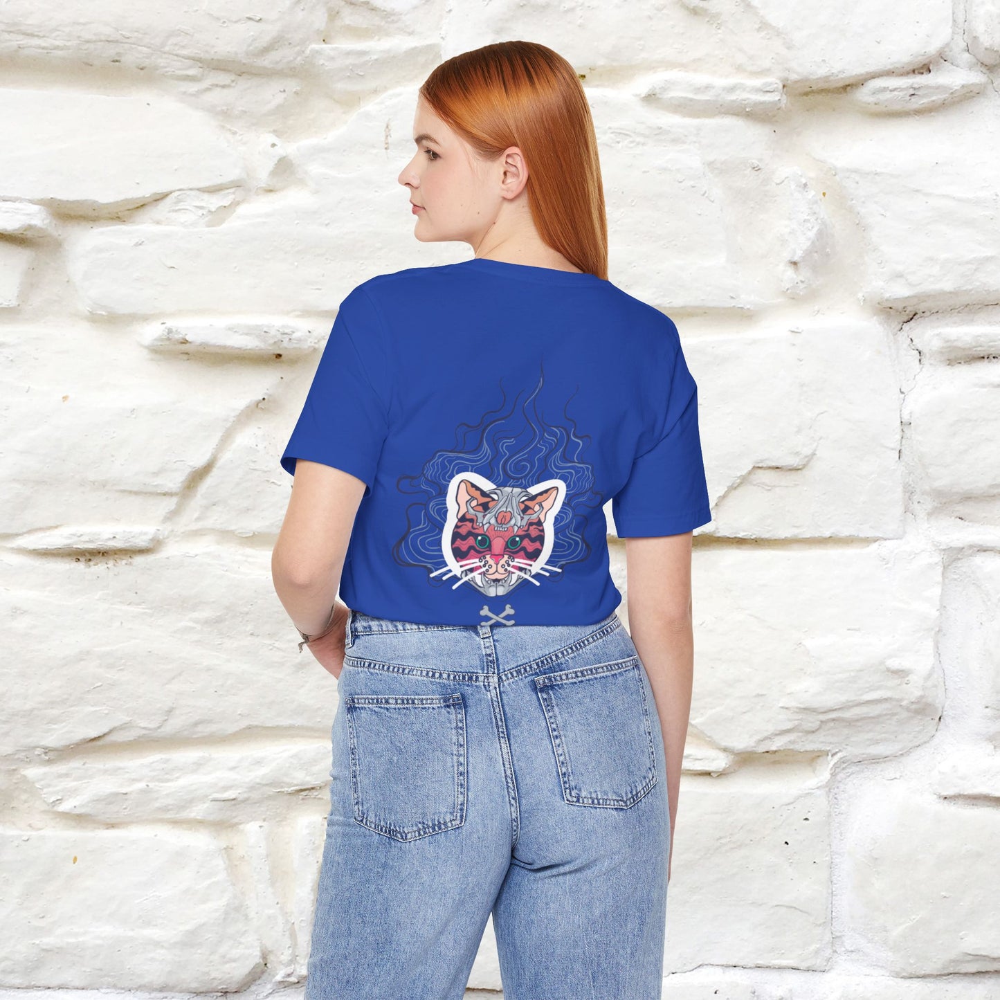 ''Air Fire Cat'' | Cat T-Shirt Front and Back Design | Nunu&Miao Studio - Nunu&Miao Studio