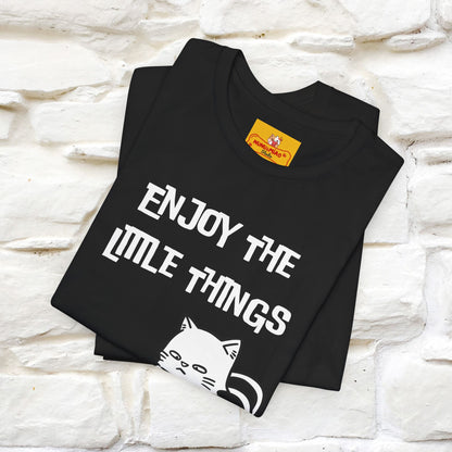 "Enjoy The Little Things." Cat T-Shirt | Nunu&Miao Studio