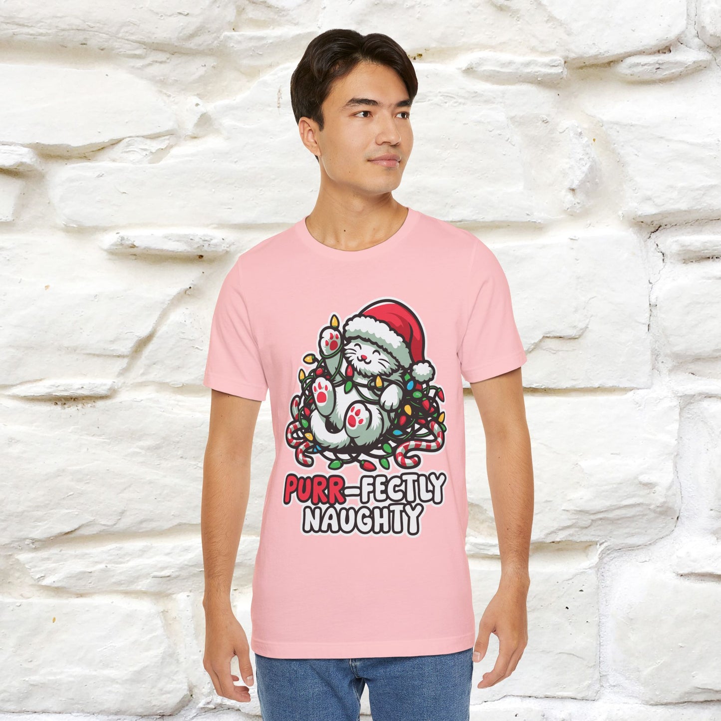 “Purr-Fectly Naughty” | Cat T-Shirt | Nunu&Miao Studio