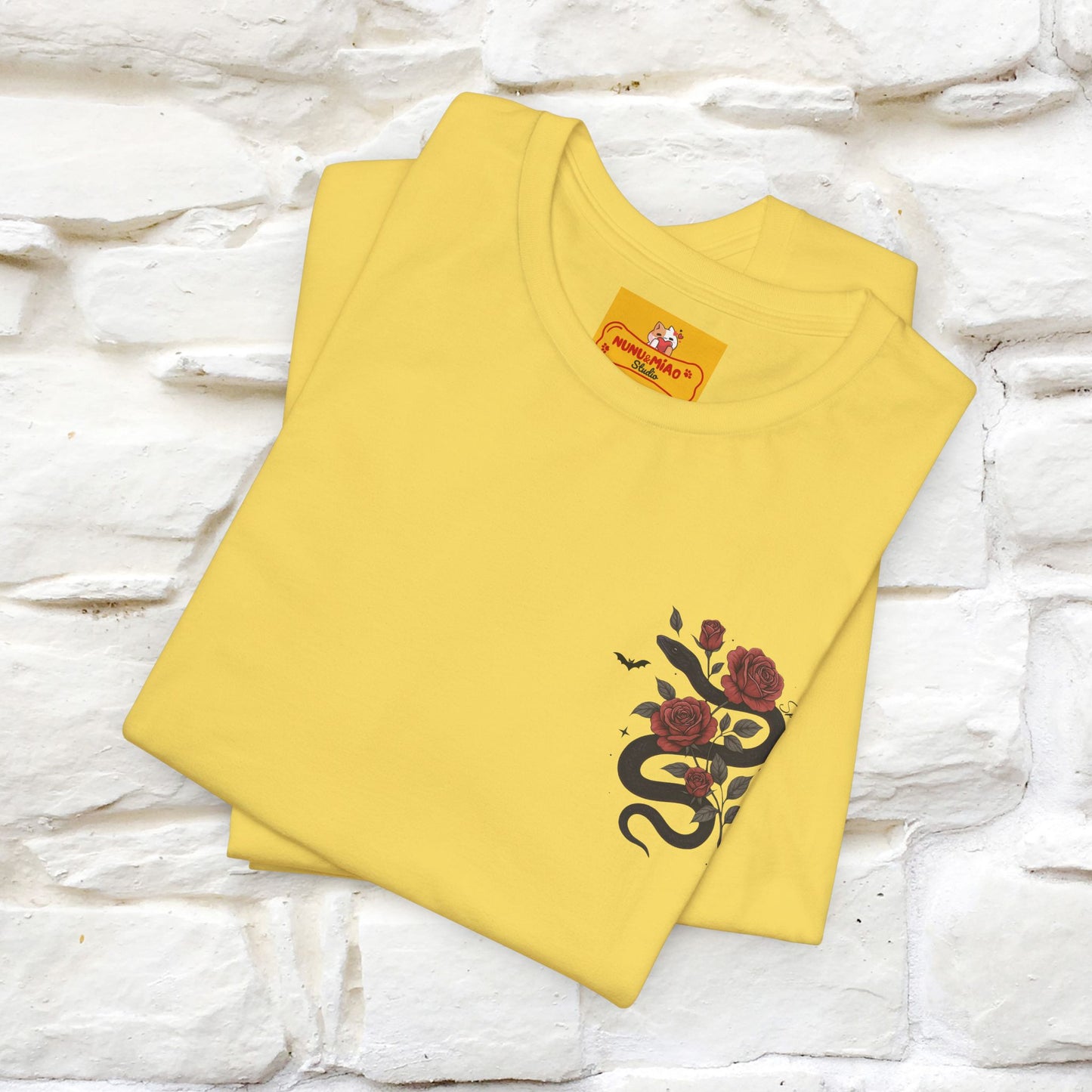 "The Rose and The Snake " Halloween T-shirt |Nunu&Miao Studio - Nunu&Miao Studio