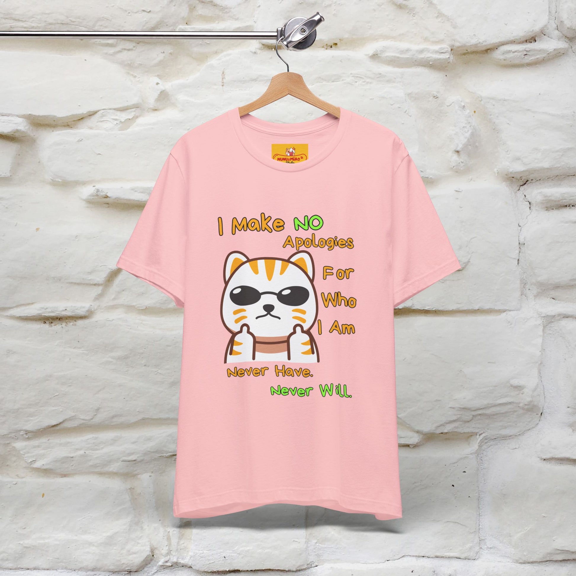 "I Make No Apologies... " |Cat T-Shirt | Nunu&Miao Studio - Nunu&Miao Studio