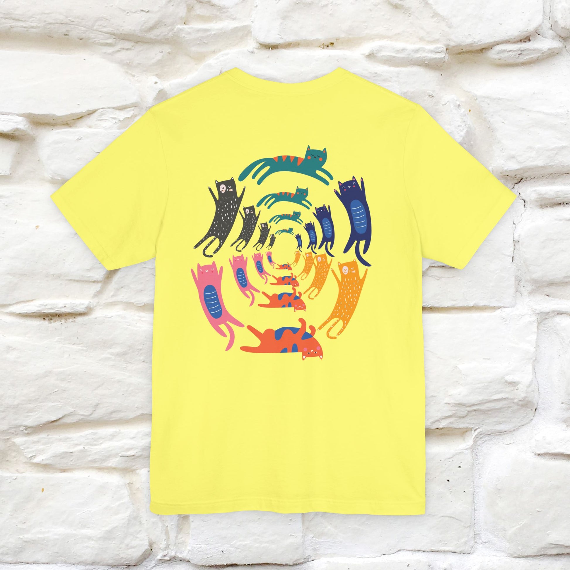 "The Hypnotic Meow'' Cat T-Shirt Front and Back Design | Nunu&Miao Studio - Nunu&Miao Studio