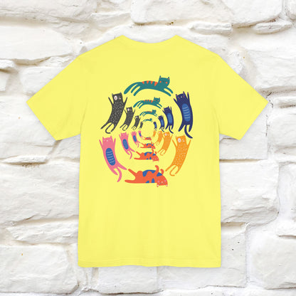 "The Hypnotic Meow'' Cat T-Shirt Front and Back Design | Nunu&Miao Studio - Nunu&Miao Studio