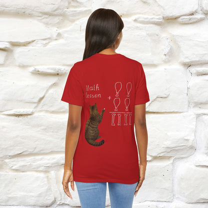 “Math teachers have too many functions.”|  Cat T-Shirt | Front & Back Design | Nunu&Miao Studio