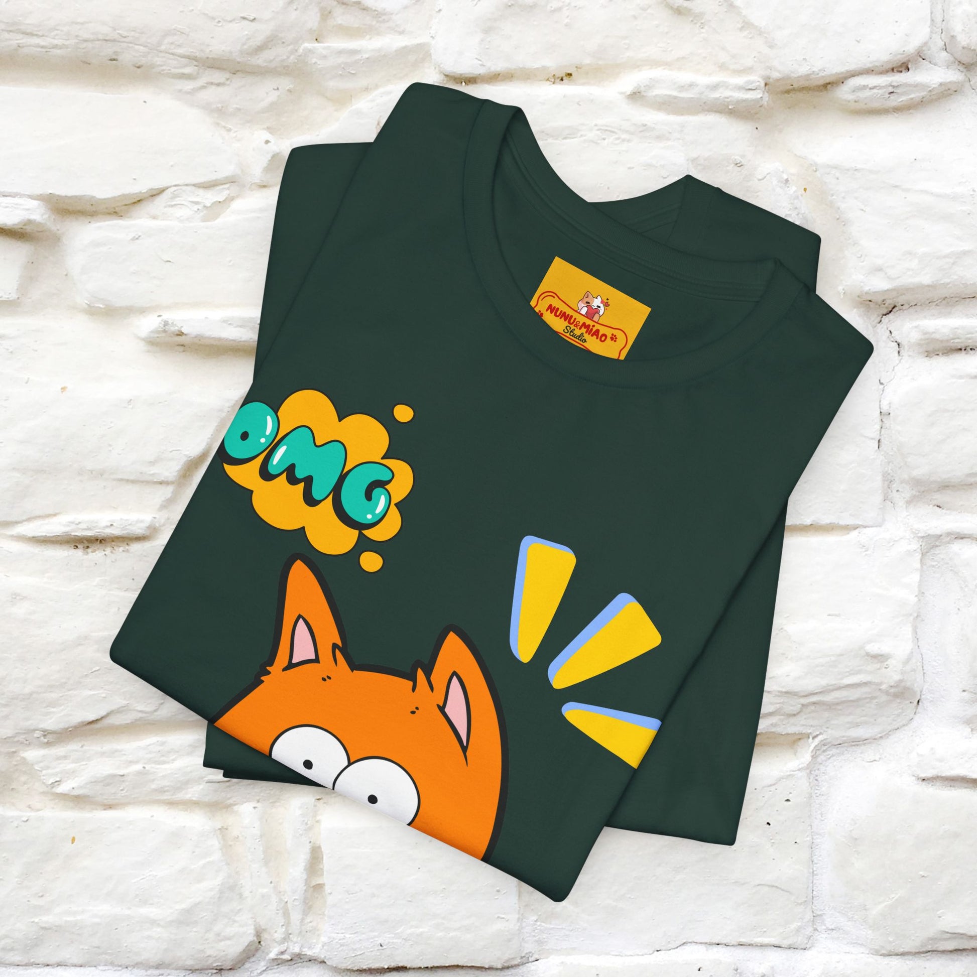 ''Oh My God'' Cat T-Shirt | Nunu&Miao Studio - Nunu&Miao Studio