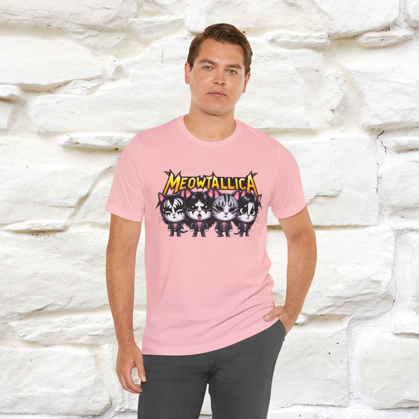 Meowtallica T-Shirt | Rock-Inspired Cat Tee| Nunu&Miao Studio - Nunu&Miao Studio