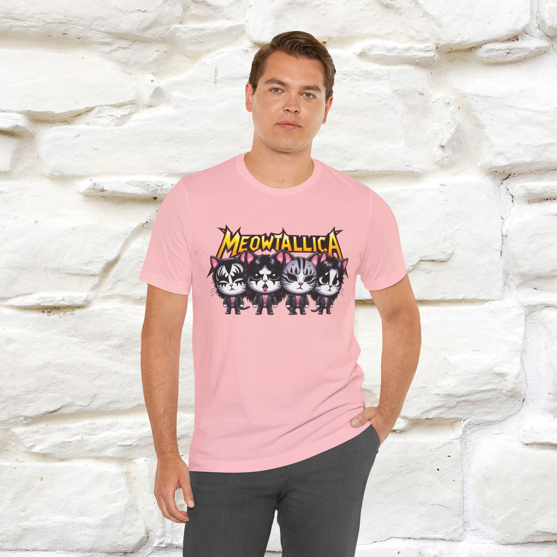 Meowtallica T-Shirt | Rock-Inspired Cat Tee| Nunu&Miao Studio - Nunu&Miao Studio