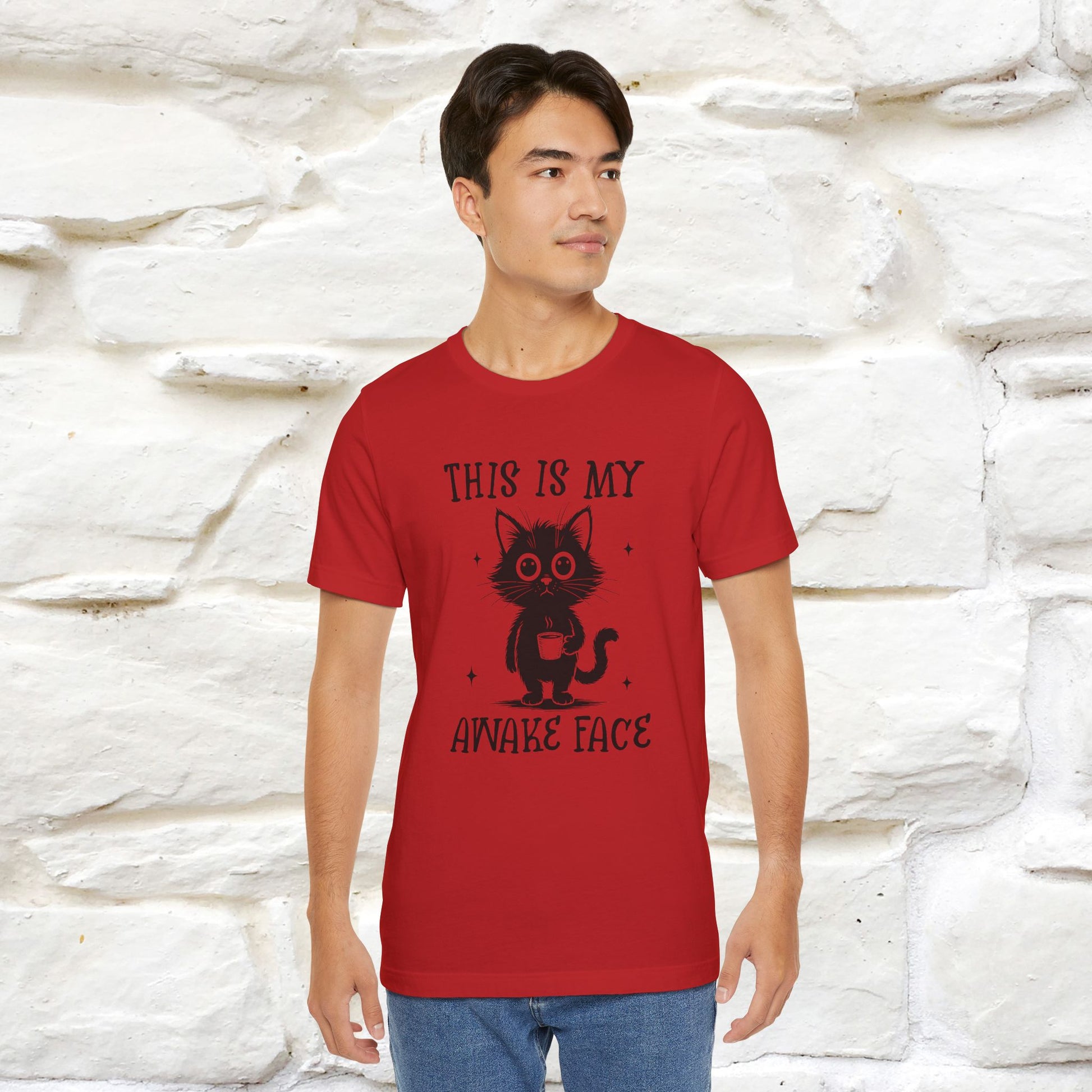 "This is My Awake Face" Cat T-Shirt | Funny Design | Nunu&Miao Studio - Nunu&Miao Studio
