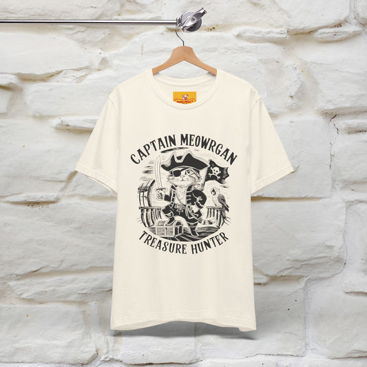 Captain Meowrgan Treasure Hunter |  |Cat T-Shirt | Nunu&Miao Studio - Nunu&Miao Studio