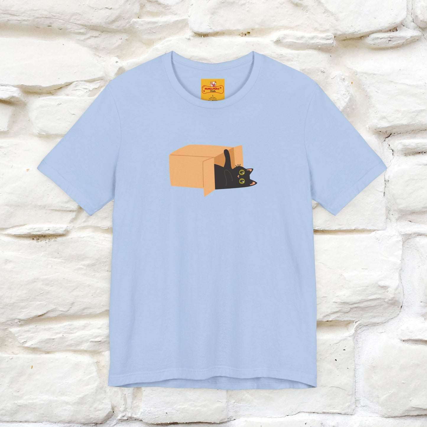 "Think Like There Is No Box" Cat T-Shirt| Front & Back Design | Nunu&Miao Studio - Nunu&Miao Studio