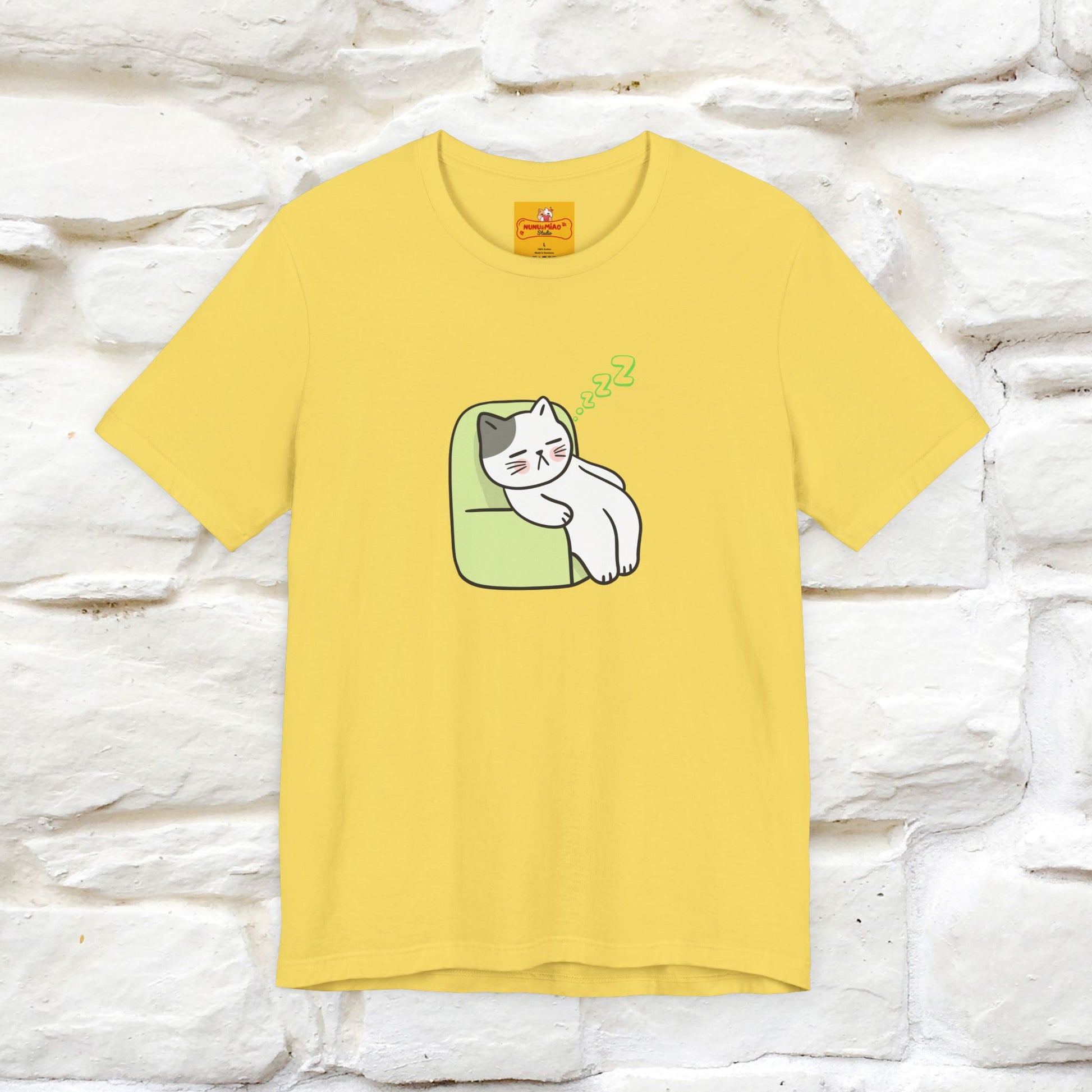 "Keep going… the couch isn’t going to nap on itself." Cat T-Shirt| Front & Back Design | Nunu&Miao Studio - Nunu&Miao Studio