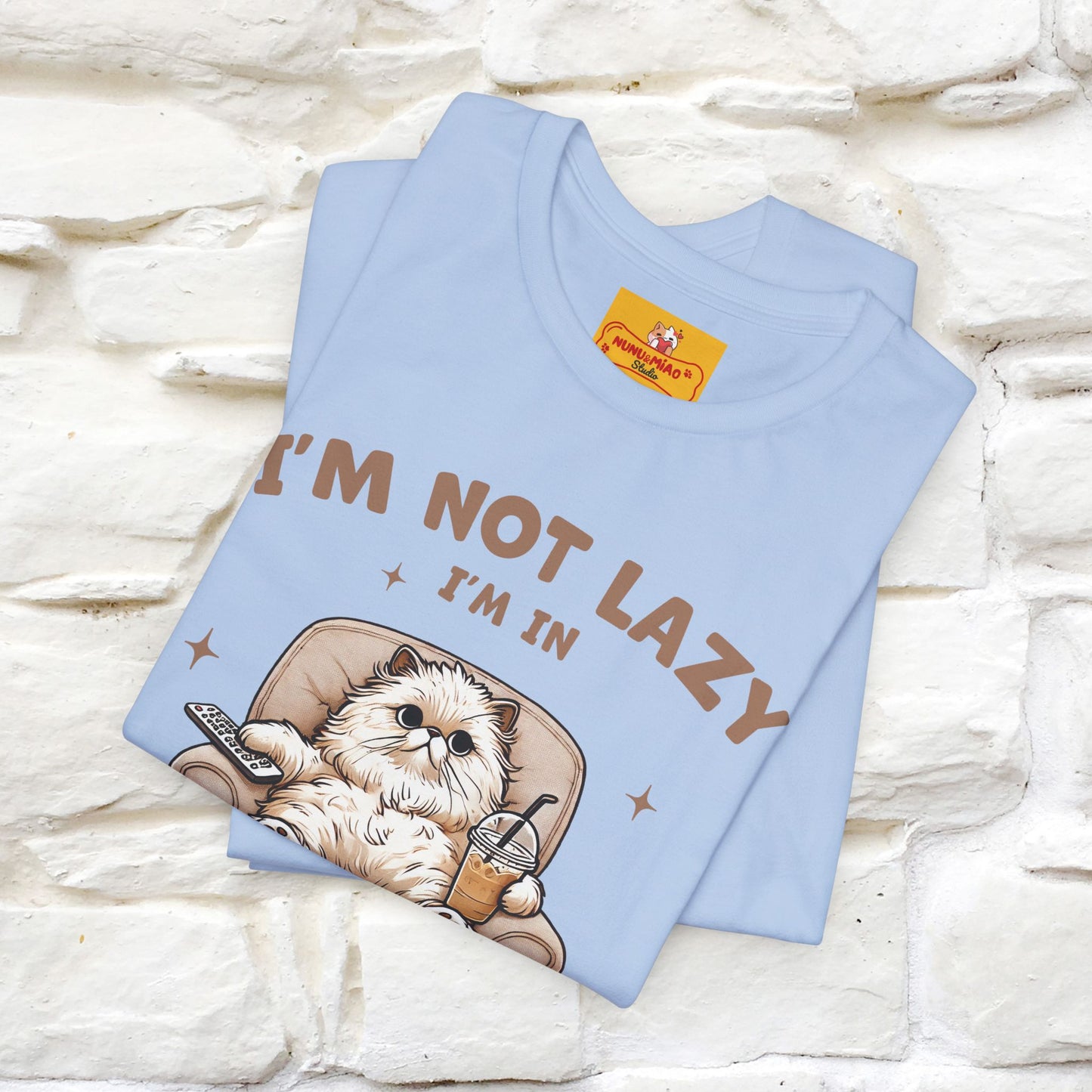 "I'm Not Lazy I'm In Energy-Saving Mode " Cat T-shirt |Nunu&Miao Studio - Nunu&Miao Studio