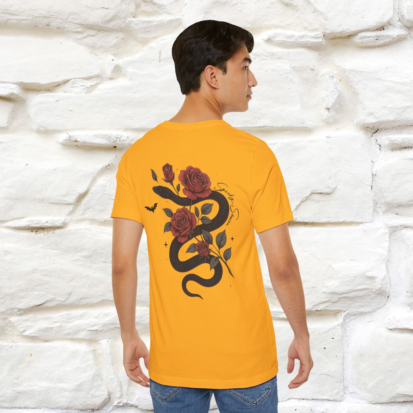 "The Rose and The Snake " Halloween T-shirt |Nunu&Miao Studio - Nunu&Miao Studio