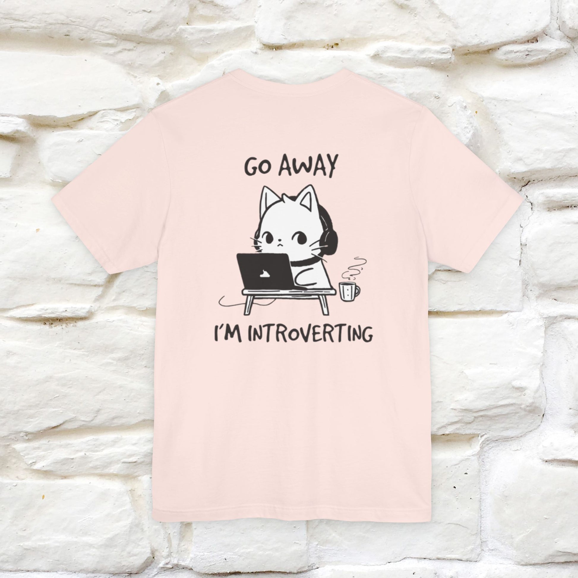 ''Go Away, I’m Introverting'' Cat T-Shirt | Nunu & Miao Studio - Nunu&Miao Studio