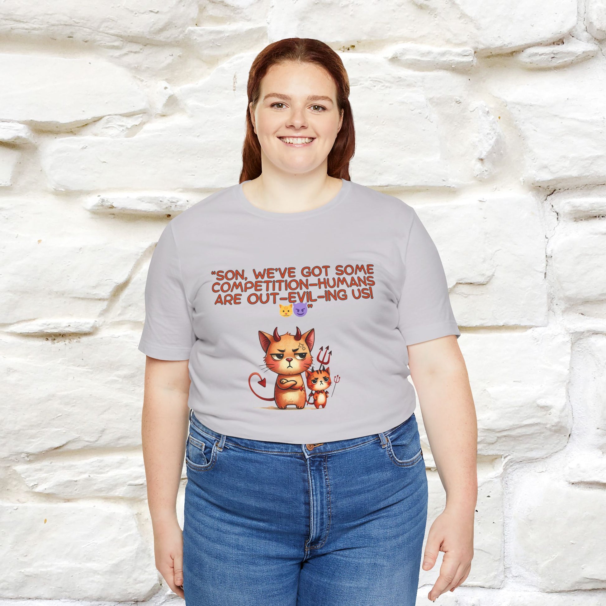 "Humans Are Out-Evil-Ing Us." Cat  T-shirt |Nunu&Miao Studio - Nunu&Miao Studio