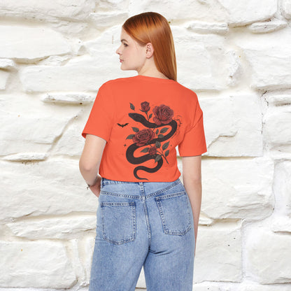 "The Rose and The Snake " Halloween T-shirt |Nunu&Miao Studio - Nunu&Miao Studio