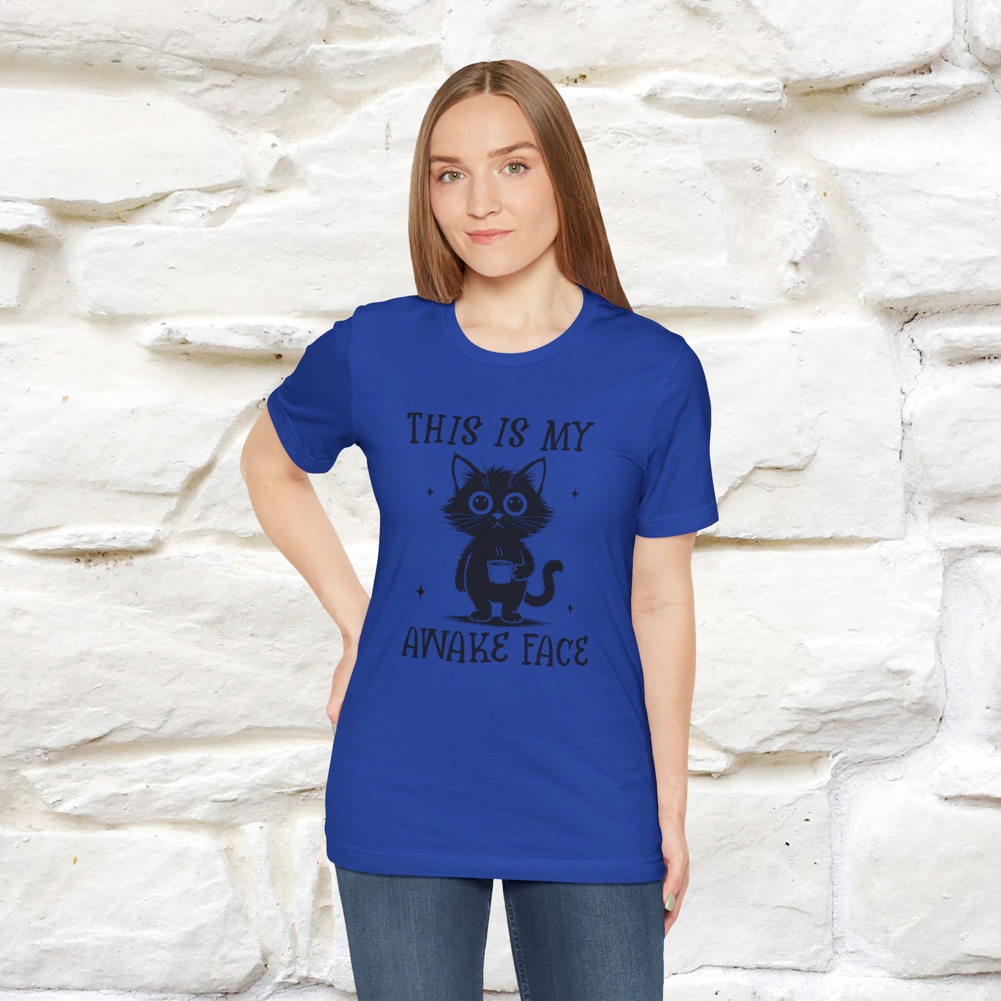 "This is My Awake Face" Cat T-Shirt | Funny Design | Nunu&Miao Studio - Nunu&Miao Studio
