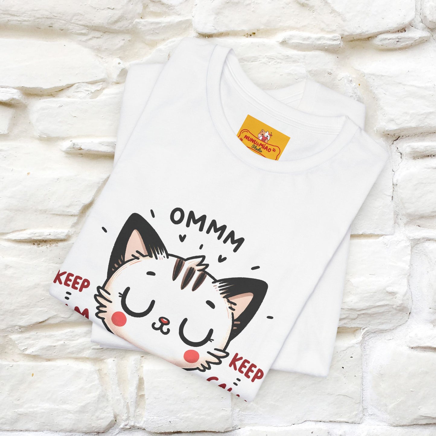Ommm, Keep Calm | Relaxed Cat Shirt for Men & Women | 100% Cotton* - Nunu&Miao Studio