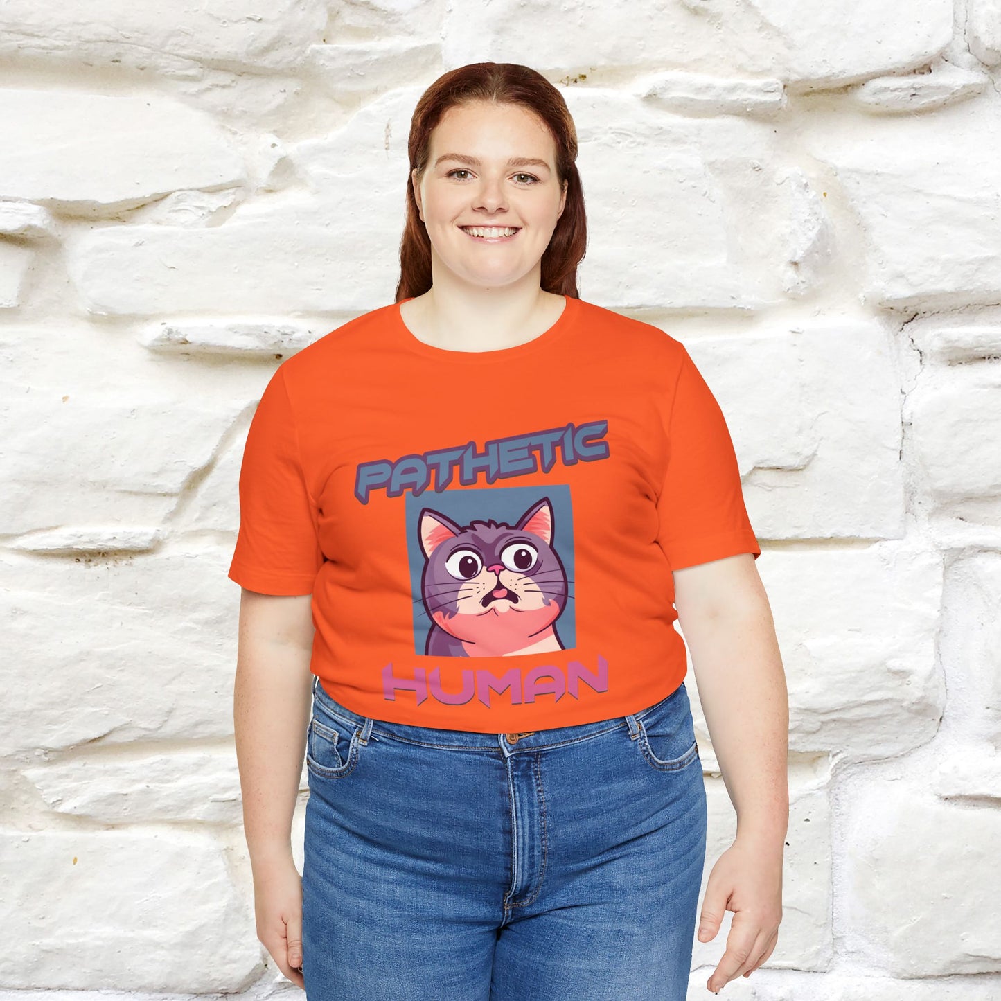''Pathetic Human'' | Funny Cat T-Shirt | Nunu&Miao Studio - Nunu&Miao Studio