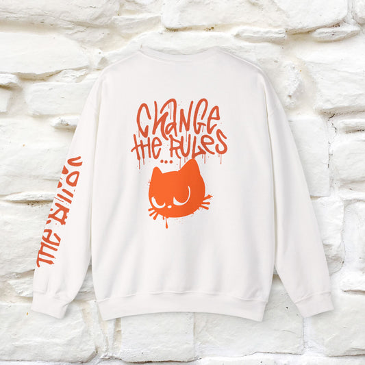 "Change The Rules'' |Cat Sweatshirt | Nunu&Miao Studio