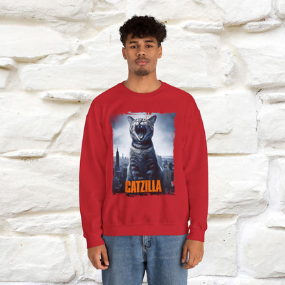 "Catzilla'' |Cat Sweatshirt | Nunu&Miao Studio