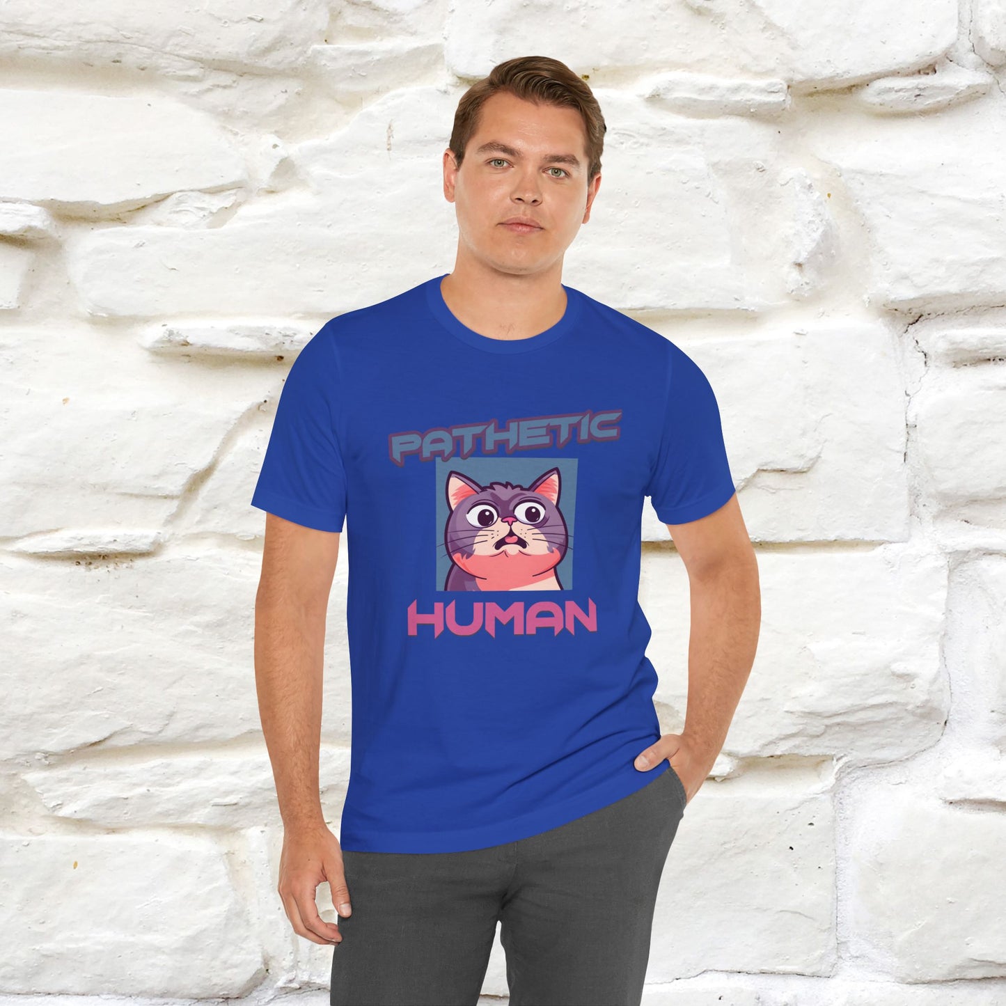''Pathetic Human'' | Funny Cat T-Shirt | Nunu&Miao Studio - Nunu&Miao Studio
