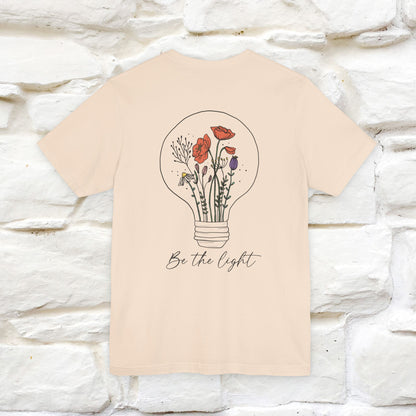 "Be The Light" Cat T-Shirt | Front & Back Design | Nunu&Miao Studio - Nunu&Miao Studio
