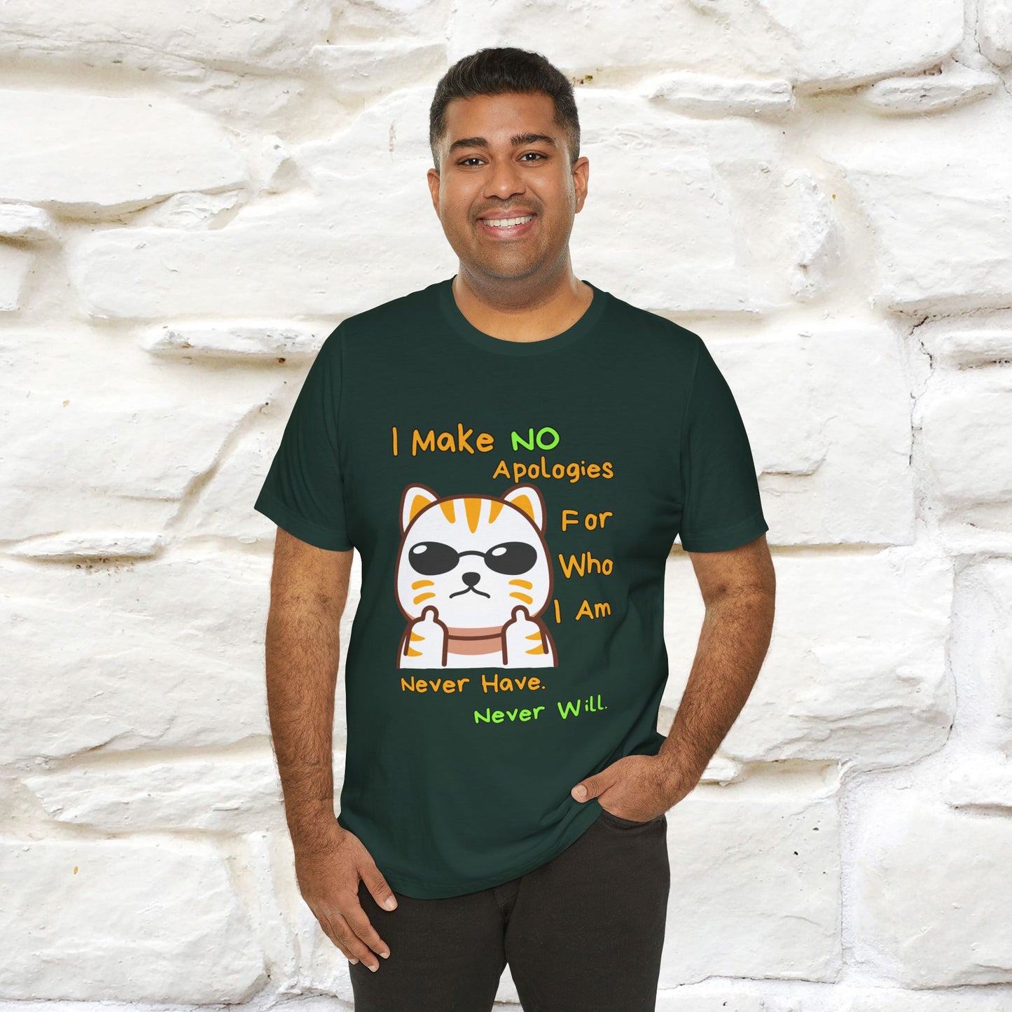 "I Make No Apologies... " |Cat T-Shirt | Nunu&Miao Studio - Nunu&Miao Studio