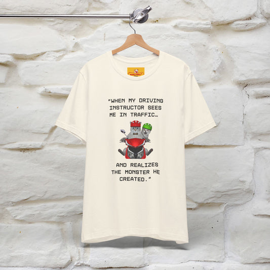 ““When my driving … ” | Funy Cat T-Shirt | Nunu&Miao Studio