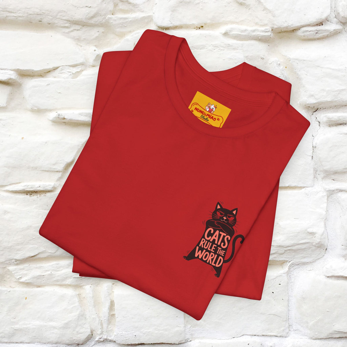 “Cats Rule The World” |Cat T-Shirt | Front & Back Design | Nunu&Miao Studio