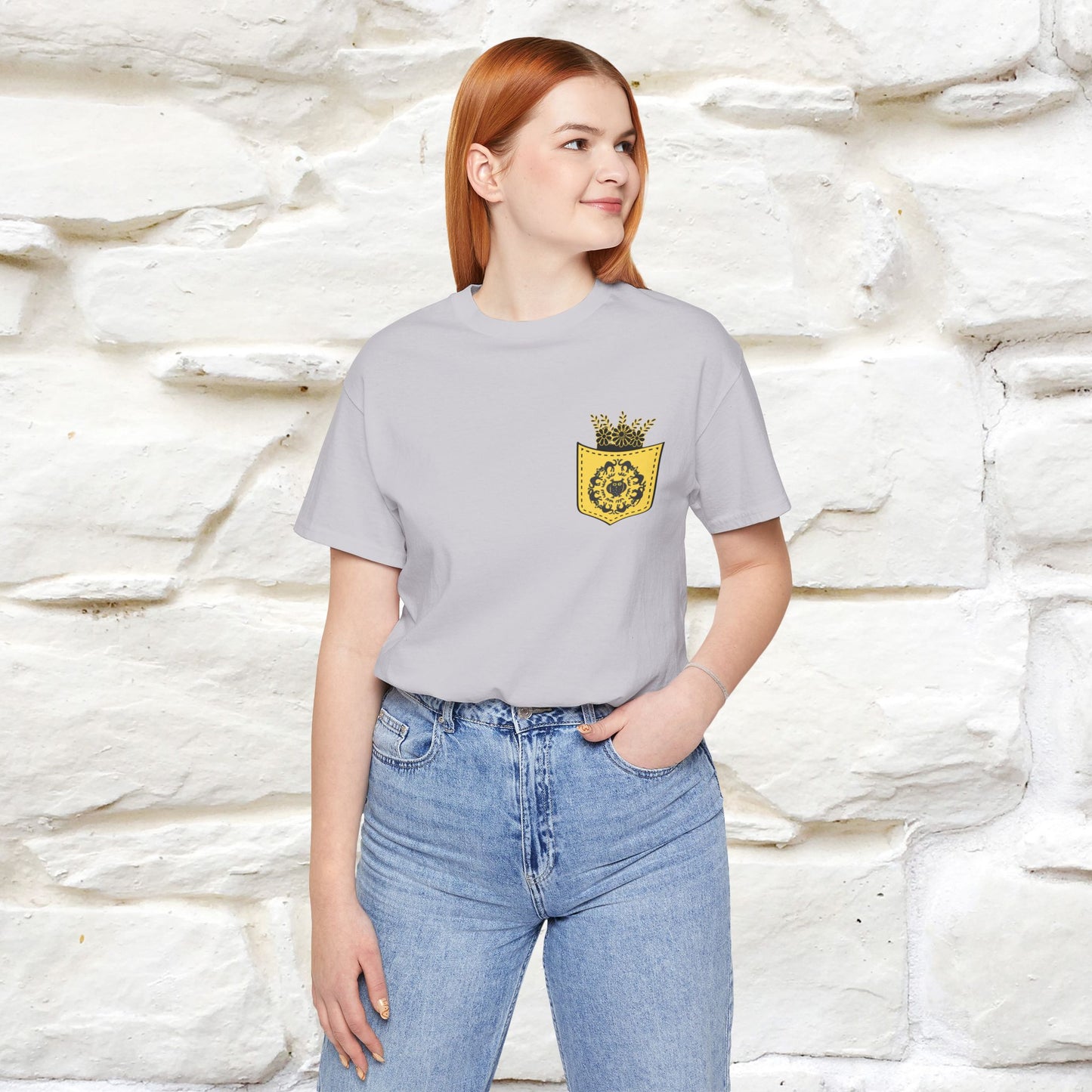 ''Black Cat Circle'' Cat T-Shirt Front and Back Design | Nunu&Miao Studio - Nunu&Miao Studio