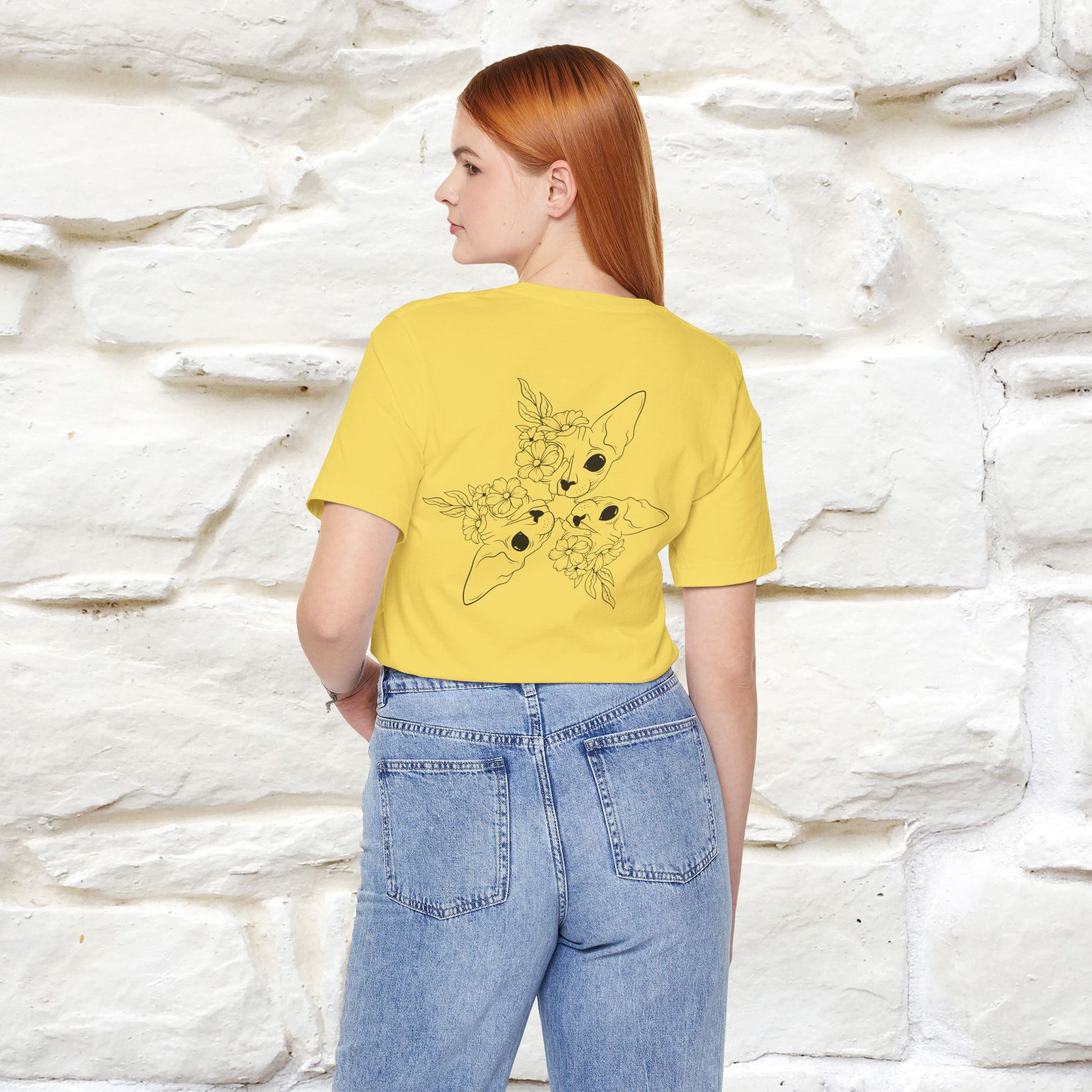 "Trinity'' Cat T-Shirt Front and Back Design | Nunu&Miao Studio - Nunu&Miao Studio
