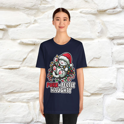 “Purr-Fectly Naughty” | Cat T-Shirt | Nunu&Miao Studio