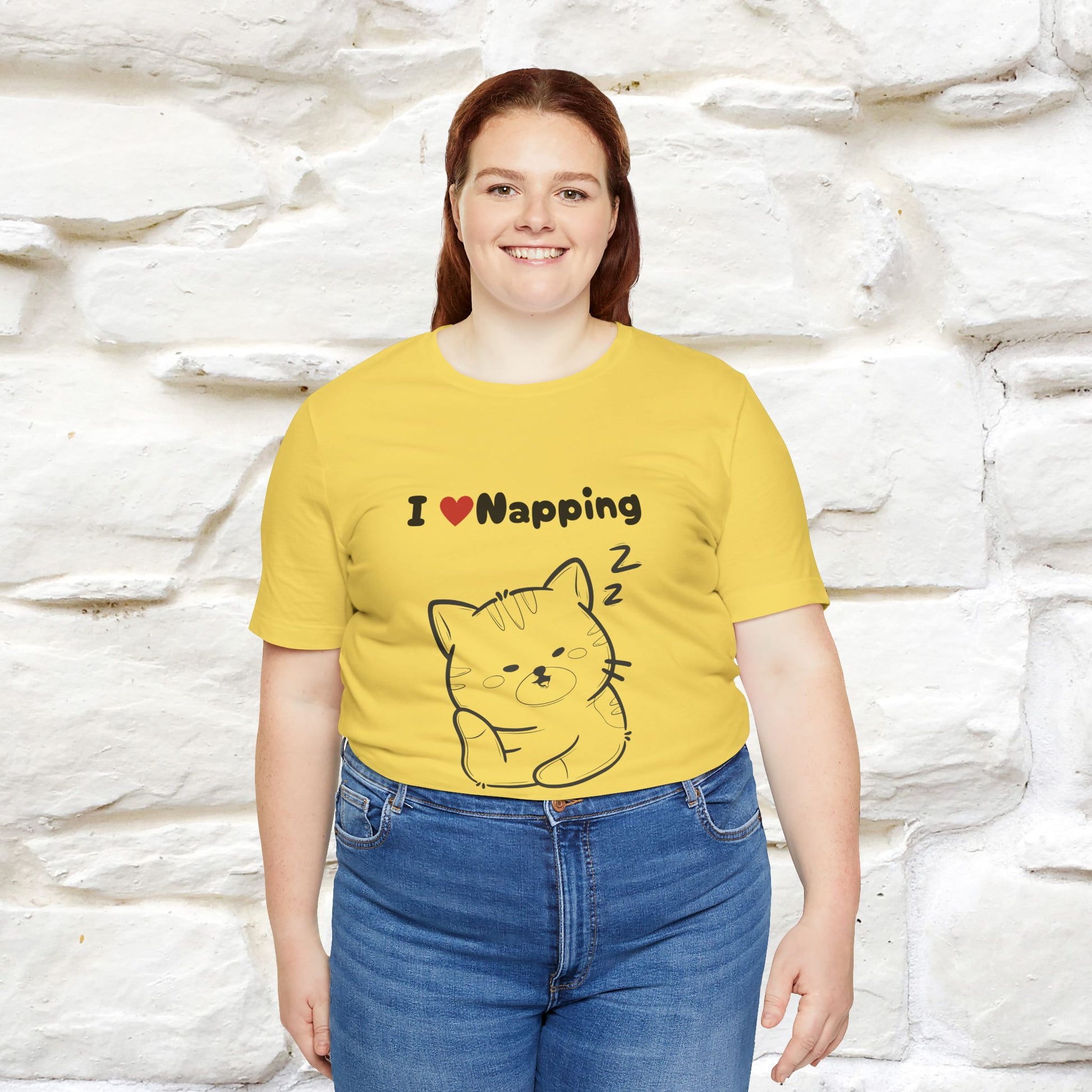 "I Love Napping" Cat T-Shirt | Nunu&Miao Studio - Nunu&Miao Studio