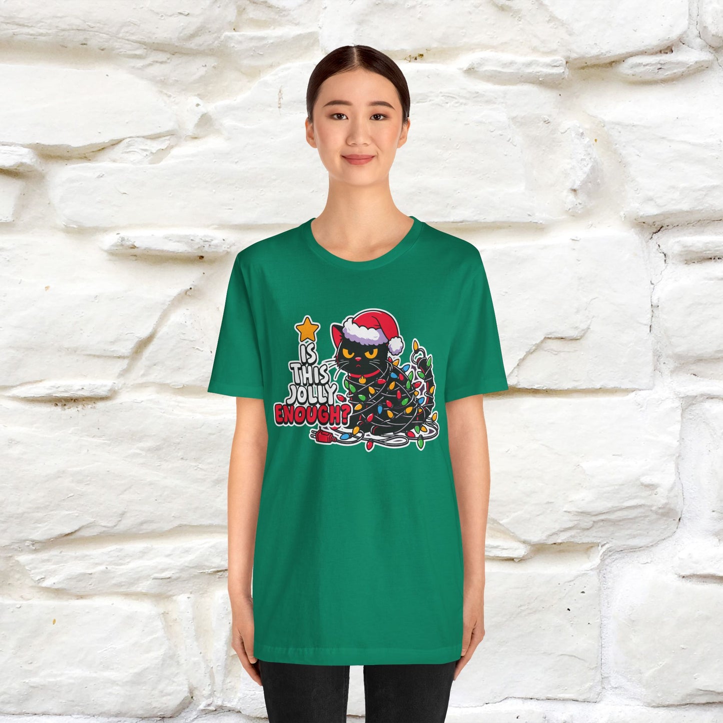 “Is This Jolly Enough?” | Cat T-Shirt | Nunu&Miao Studio