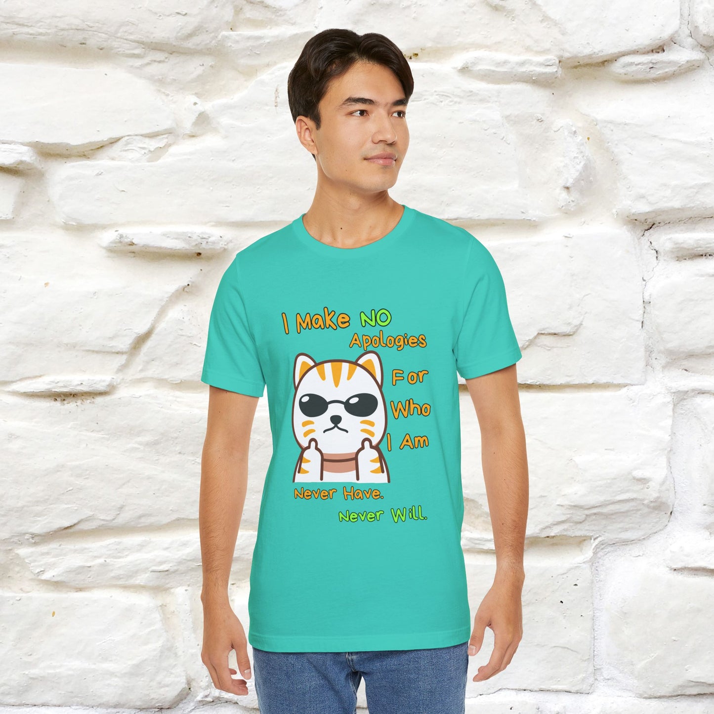 "I Make No Apologies... " |Cat T-Shirt | Nunu&Miao Studio - Nunu&Miao Studio