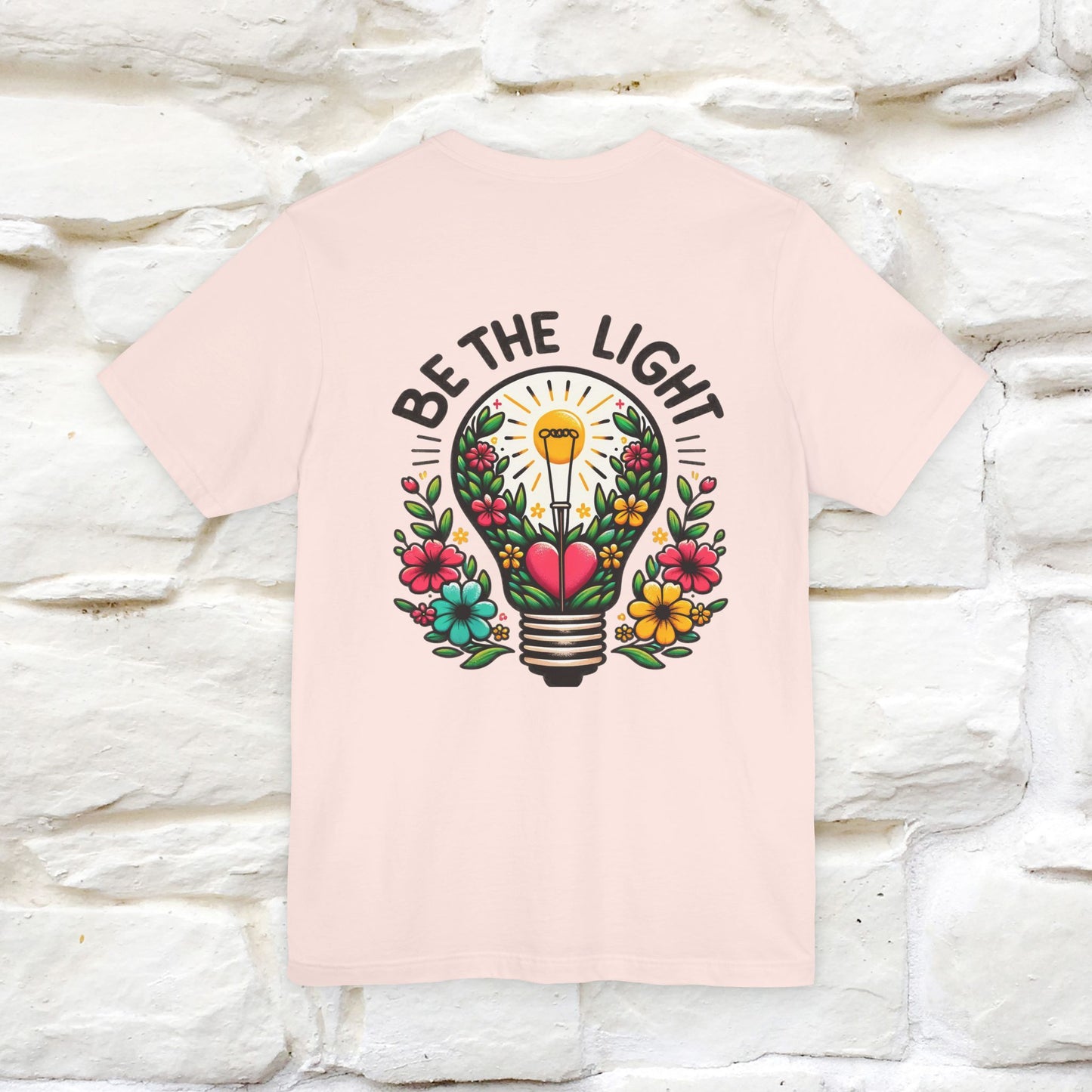 ''Be The Light" Cat T-Shirt| Front & Back Design | Nunu&Miao Studio - Nunu&Miao Studio