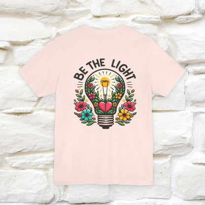 ''Be The Light" Cat T-Shirt| Front & Back Design | Nunu&Miao Studio - Nunu&Miao Studio