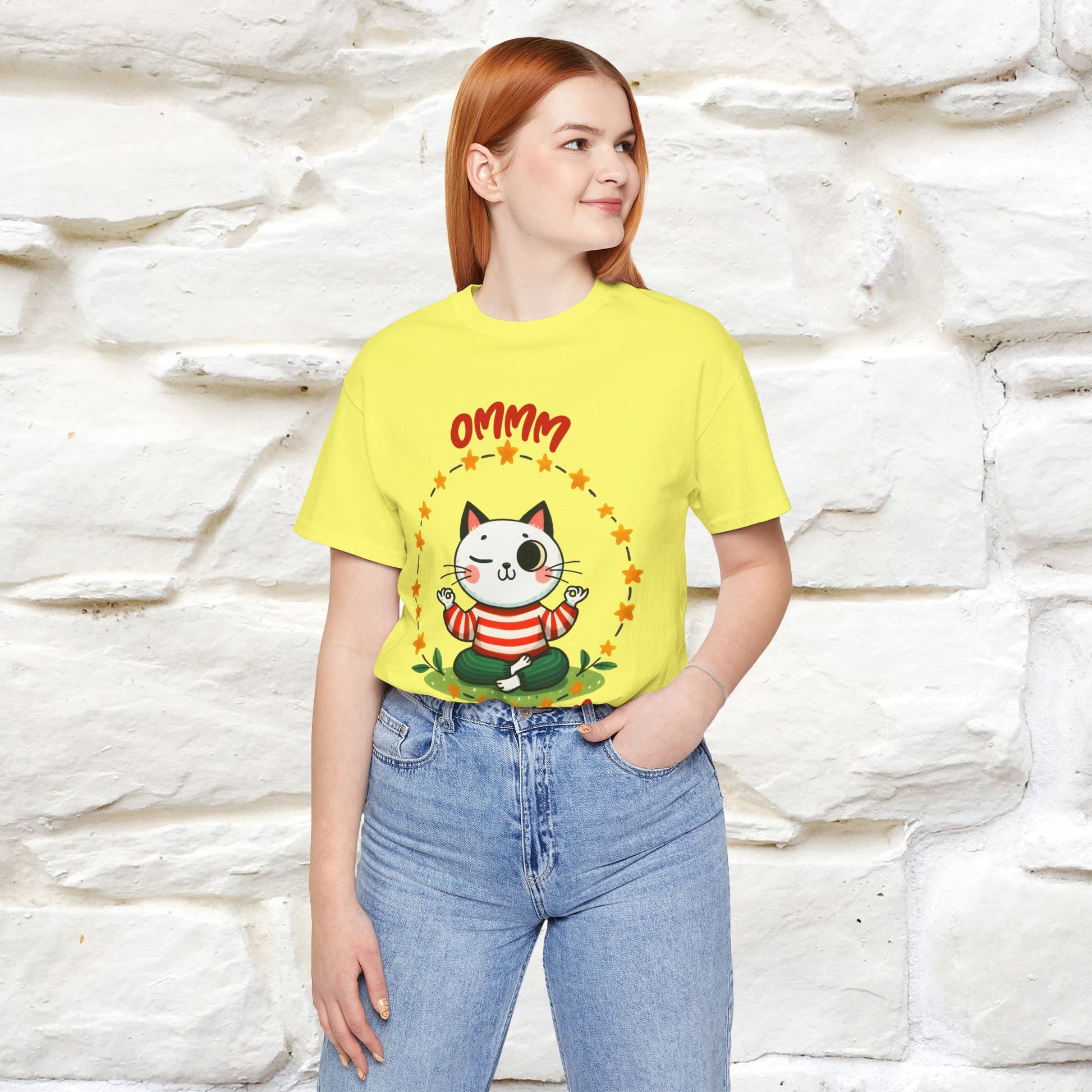 ''Ommm, Keep Calm'' Cat T-Shirt | Nunu&Miao Studio - Nunu&Miao Studio