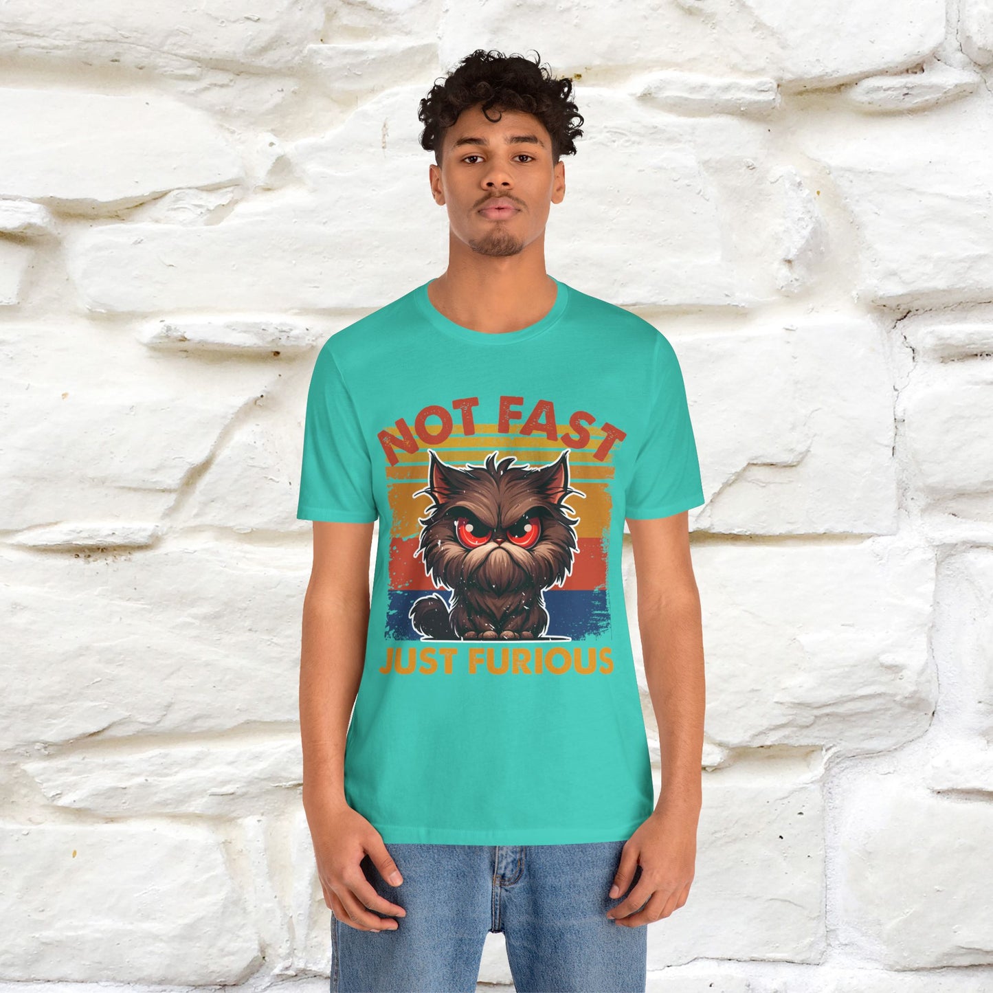 Not Fast, Just Furious |  Sarcastic Cat T-Shirt | Nunu&Miao Studio - Nunu&Miao Studio