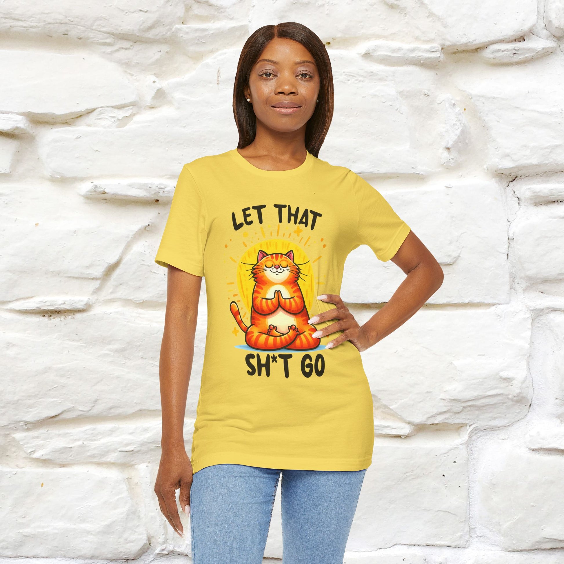 "Let That Sh*t Go" Cat T-shirt |Nunu&Miao Studio - Nunu&Miao Studio