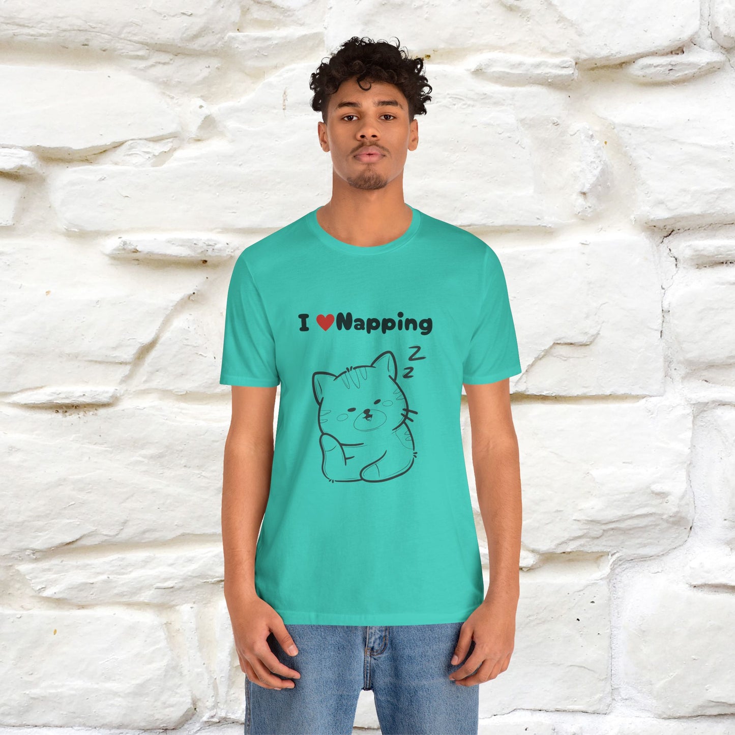 "I Love Napping" Cat T-Shirt | Nunu&Miao Studio - Nunu&Miao Studio