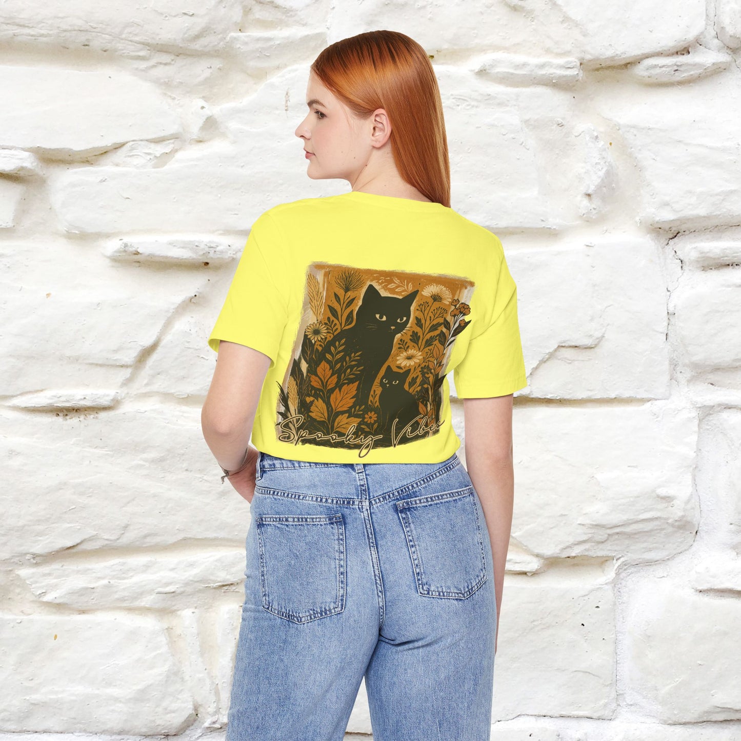 "Spooky Vibes" Cat T-shirt |Nunu&Miao Studio - Nunu&Miao Studio