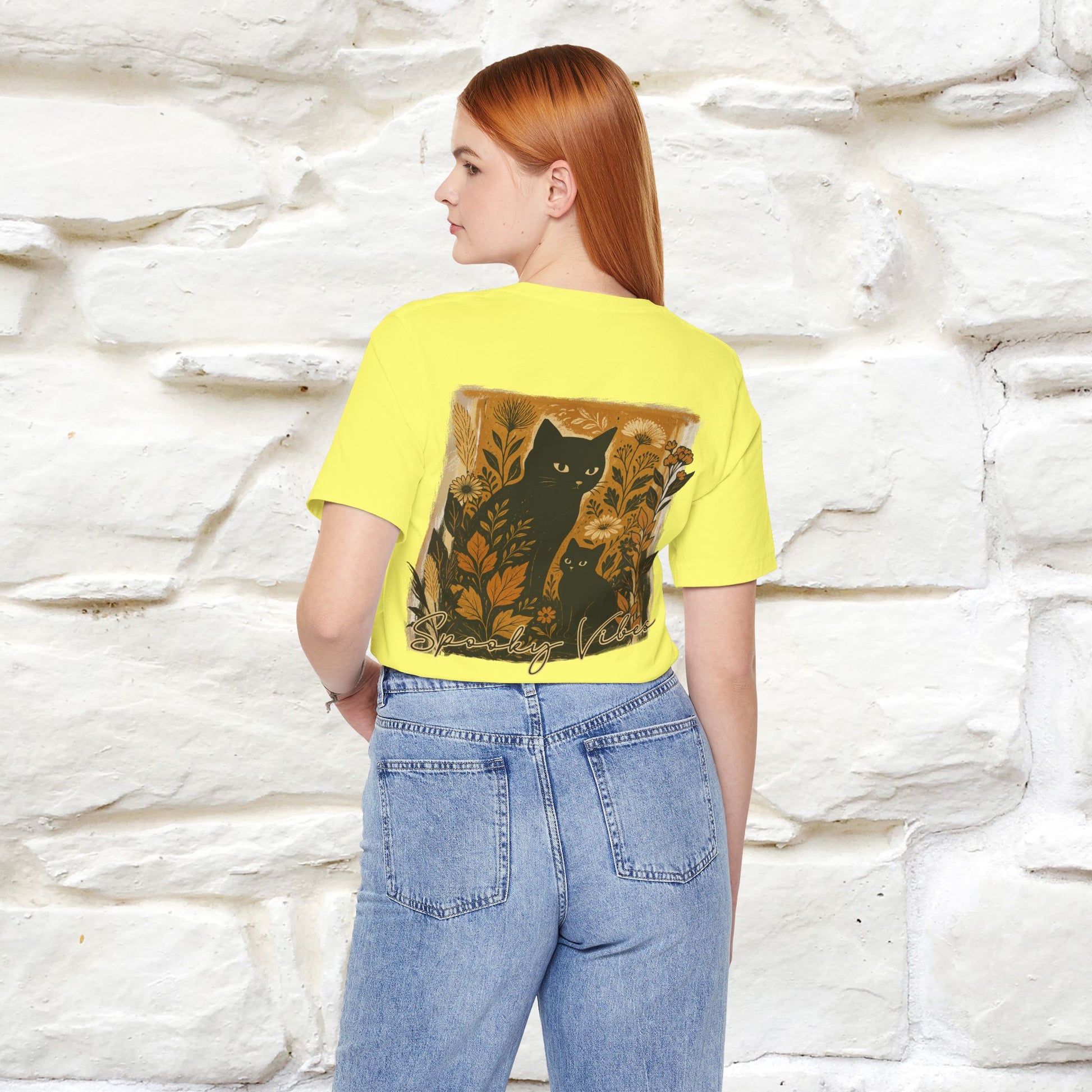 "Spooky Vibes" Cat T-shirt |Nunu&Miao Studio - Nunu&Miao Studio