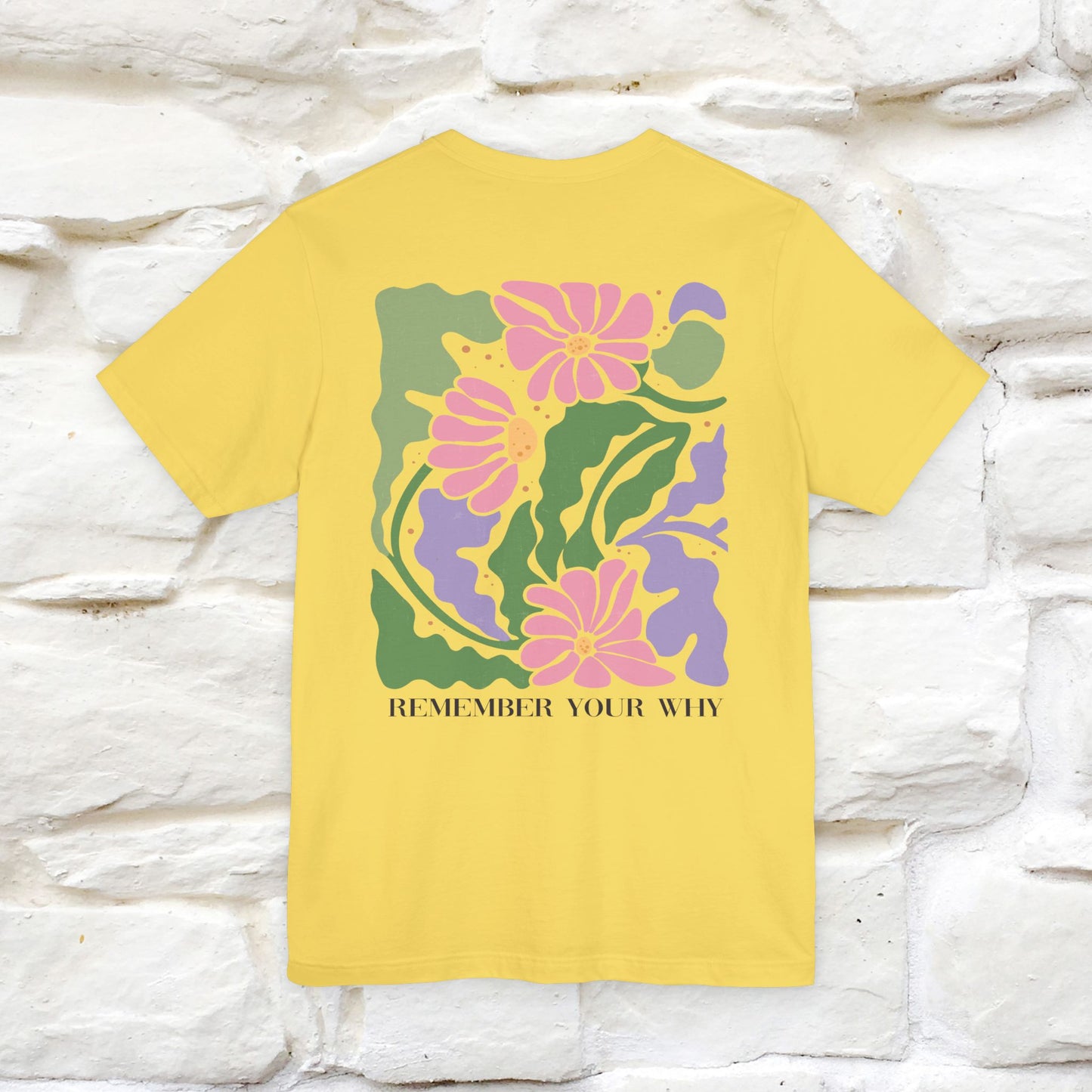 "Remember Your Why'' Cat T-Shirt Front and Back Design | Nunu&Miao Studio - Nunu&Miao Studio