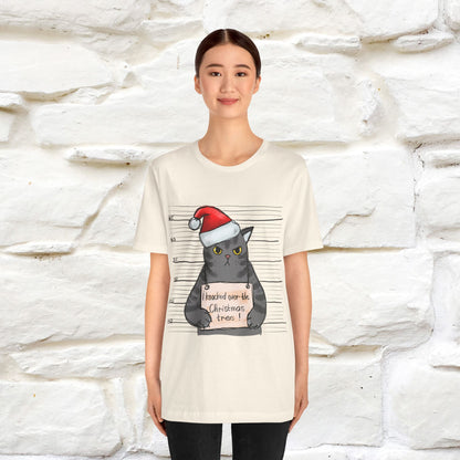 "I Knocked Over The Christmas Tree " |Funny Cat T-Shirt | Nunu&Miao Studio