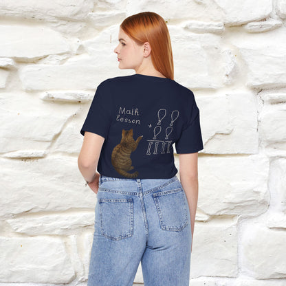 “Math teachers have too many functions.”|  Cat T-Shirt | Front & Back Design | Nunu&Miao Studio