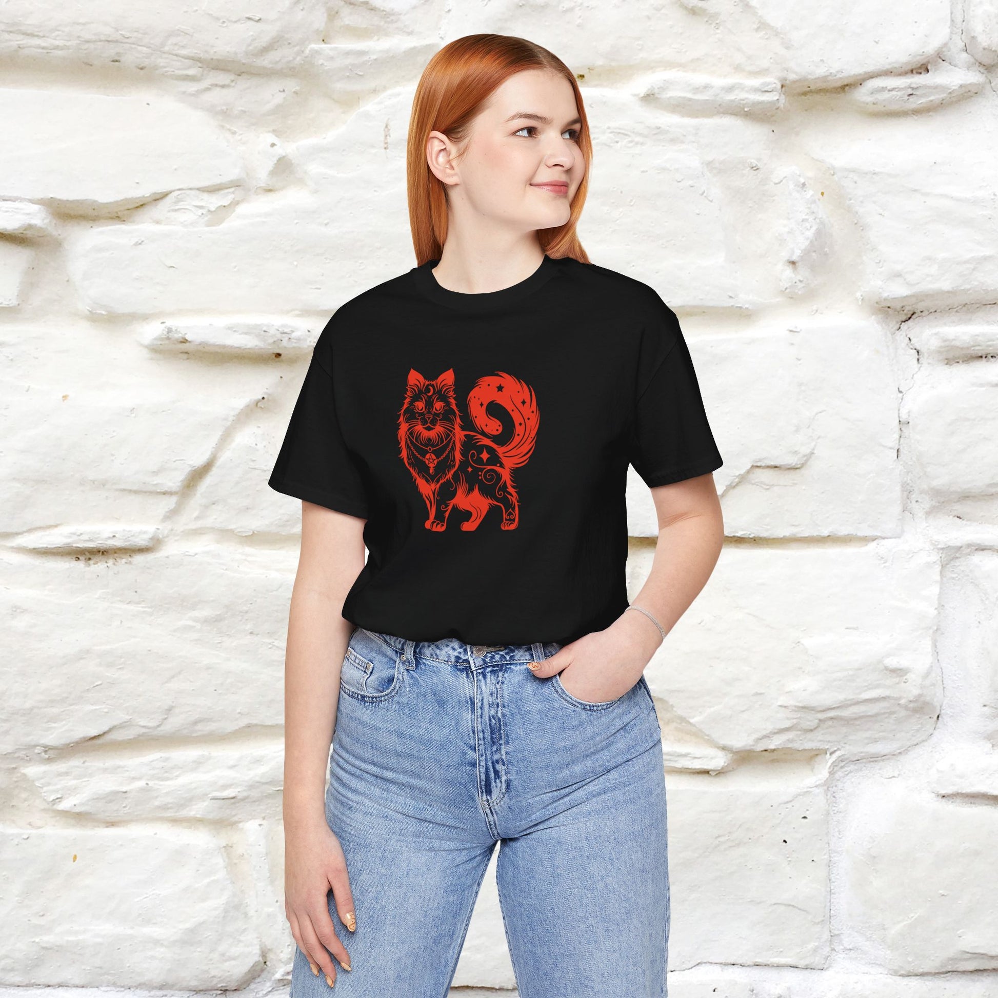 "The Third Eye'' Cat T-Shirt Front and Back Design | Nunu&Miao Studio - Nunu&Miao Studio
