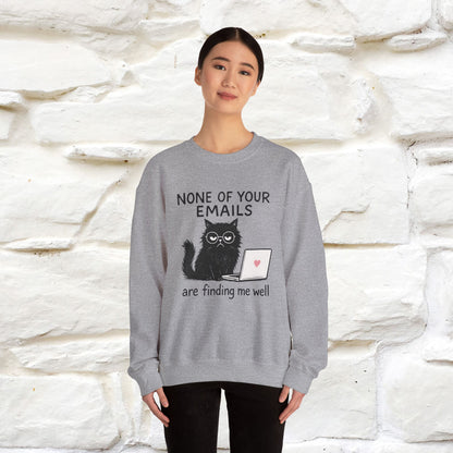 ''None Of Your Emails ...'' | Cute Cat Sweatshirt | Nunu&Miao Studio
