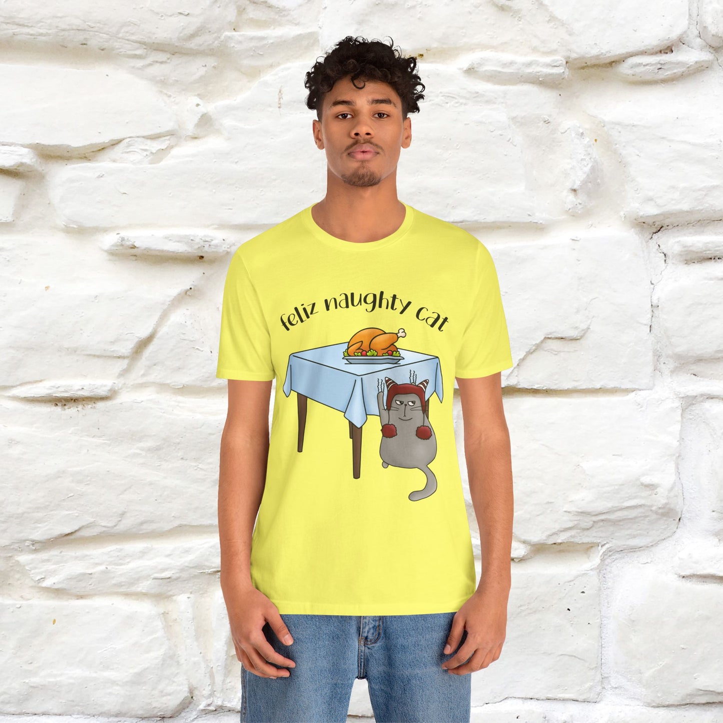 "Feliz Naughty Cat" |Funny Cat T-Shirt | Nunu&Miao Studio